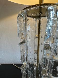  Artisti Barovier Vintage 1940s Barovier Bubbled Murano Glass Table Lamp - 4637115