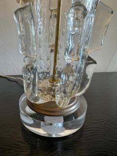  Artisti Barovier Vintage 1940s Barovier Bubbled Murano Glass Table Lamp - 4637117