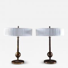  Arvid B hlmarks Lampfabrik Pair of Table Lamps by B hlmarks Sweden 1930s - 4621911