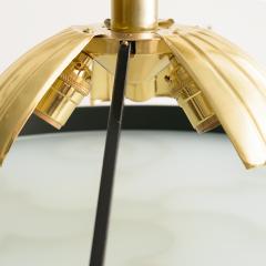  Arvika Studio LARS HOLMSTROM 1930S STEEL AND BRASS FIXTURE FOR ARVIKA STUDIO SWEDEN C  - 3447114
