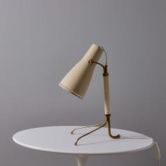  Asea 1950s Hans Bergstr m Model E1271 Perforated Metal Brass Table Lamp for ASEA - 4159171