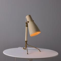  Asea 1950s Hans Bergstr m Model E1271 Perforated Metal Brass Table Lamp for ASEA - 4159174