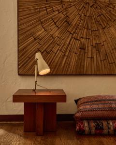  Asea 1950s Hans Bergstr m Model E1271 Perforated Metal Brass Table Lamp for ASEA - 4159181
