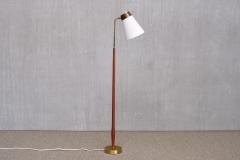  Asea ASEA Belysning Teak and Brass Floor Lamp with Adjustable Shade Sweden 1950s - 4756202