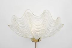  Asea ASEA Skandia Coquille Brass and Glass Wall Lamps Sweden 1940s - 3503477