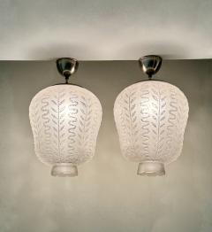  Asea ASEA pair of ceiling lights model no 2920 circa 1945 - 4281340