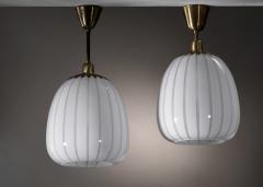  Asea ASEA pair of glass and brass pendants - 4376076