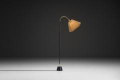  Asea Black Lacquered Metal Floor Lamp by ASEA Sweden 1950s - 4776357