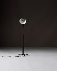  Asea Brass and Enameled Metal Adjustable Skruven Floor Lamp by Asea Sweden c 1950 - 4695129