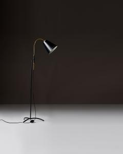  Asea Brass and Enameled Metal Adjustable Skruven Floor Lamp by Asea Sweden c 1950 - 4695134