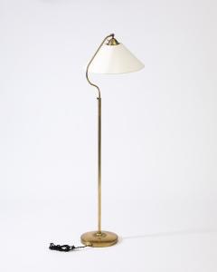  Asea Floor Lamp with Fabric Shades Attributed to ASEA Sweden c 1950 - 3666536