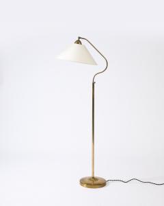  Asea Floor Lamp with Fabric Shades Attributed to ASEA Sweden c 1950 - 3666541