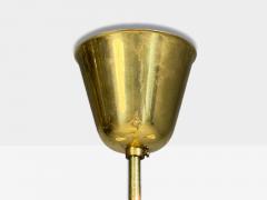  Asea Hans Bergstrom attr Pendant Light Brass Glass Sweden 1940s - 4756128
