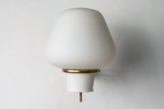  Asea Large 1950s Gunnar Asplund JH 813 Brass and Glass Sconce for ASEA - 907916