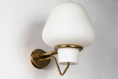  Asea Large 1950s Gunnar Asplund JH 813 Brass and Glass Sconce for ASEA - 907918