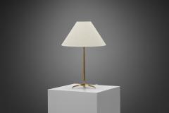  Asea Model E1342 Brass Table Lamp with Tripod Base by ASEA Sweden Mid 20th Century - 4291402
