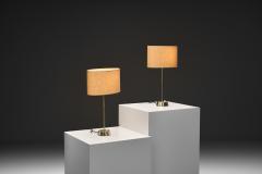  Asea Pair of Scandinavian Brass Table Lamps by ASEA Sweden 1970s - 4617033