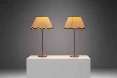  Asea Pair of Swedish Brass Table Lamps by ASEA Sweden ca 1960s - 4103826