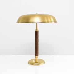  Asea SWEDISH MID CENTURY BRASS AND LEATHER LAMP by ASEA - 1193090