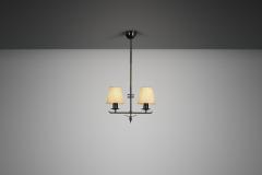  Asea Two Armed Art Deco Hanging Lamp by ASEA Sweden 1930s - 4332914