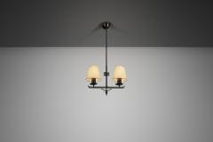  Asea Two Armed Art Deco Hanging Lamp by ASEA Sweden 1930s - 4333093