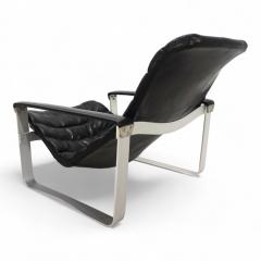  Asko Asko Pulkka leather lounge chair by Ilmari Lappalainen 1960 - 4737802