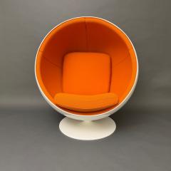 Asko Original Asko Ball Chair Eero Aarnio White and Orange Finland 1960s - 4640513