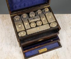  Asprey Asprey An Early Victorian Cut Glass Dresser Set in a Macassar Ebony Case - 791740