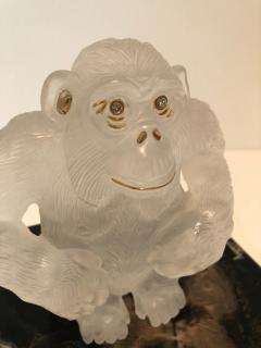  Asprey Asprey Carved Rock Crystal Gorilla Diamond Eyes and 18 Karat Gold Accents - 1405452