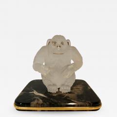  Asprey Asprey Carved Rock Crystal Gorilla Diamond Eyes and 18 Karat Gold Accents - 1407191