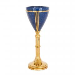  Asprey Lapis lazuli and vermeil vase attributed to Asprey - 3282116