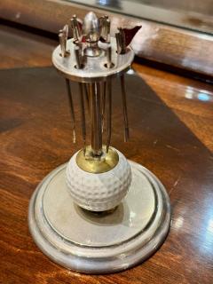  Asprey Rare Golf 19th Hole Cocktail Pick Set Vintage English Silverplate Barware - 4161340