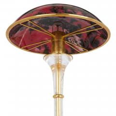  Asprey Rhodonite rock crystal and vermeil desk lamp by Asprey - 3178309