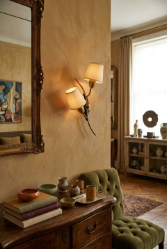  Astra ASTRA Brass Black Isolit Wall Lamp Norway 1950s - 4822701