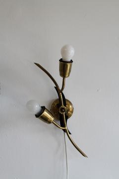  Astra ASTRA Brass Black Isolit Wall Lamp Norway 1950s - 4822705