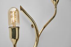  Astra Branch Shaped Brass Wall Lamps for Astra Norway Mid 20th Century - 4729642