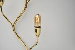  Astra Branch Shaped Brass Wall Lamps for Astra Norway Mid 20th Century - 4729645