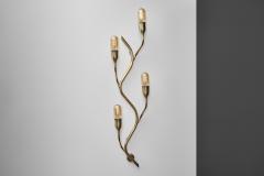  Astra Pair of Branch Shaped Brass Wall Lights for Astra Norway Mid 20th Century - 4603967