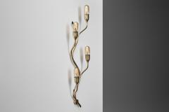  Astra Pair of Branch Shaped Brass Wall Lights for Astra Norway Mid 20th Century - 4603968