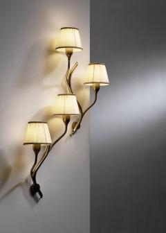  Astra Pair of brass Astra wall lamps - 4532381