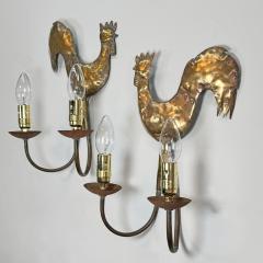  Atelier Cerenne of Vallauris Fabulous Pair of 1950 s wall lights au coq Atelier Cerenne of Vallauris - 3871678