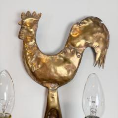  Atelier Cerenne of Vallauris Fabulous Pair of 1950 s wall lights au coq Atelier Cerenne of Vallauris - 3871679