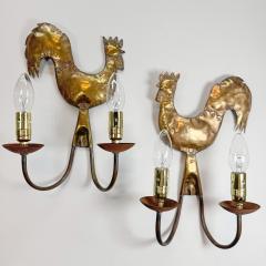  Atelier Cerenne of Vallauris Fabulous Pair of 1950 s wall lights au coq Atelier Cerenne of Vallauris - 3871681