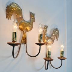  Atelier Cerenne of Vallauris Fabulous Pair of 1950 s wall lights au coq Atelier Cerenne of Vallauris - 3871682