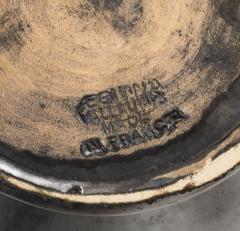  Atelier Cerenne of Vallauris Large Japanese Manganese Black Enamel Glaze Vase France 1950 signed Aegitna - 4509938