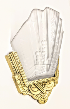 Atelier E J G French Art Deco Wall Sconces by EJG Medallion - 3942373