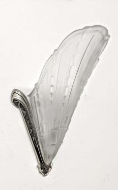  Atelier E J G Pair of French Art Deco Wall Sconces by E J G  - 3942041