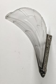  Atelier E J G Pair of French Art Deco Wall Sconces signed by E J G - 3942440