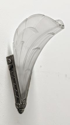  Atelier E J G Pair of French Art Deco Wall Sconces signed by E J G - 3942442