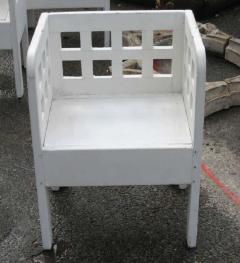  Atelier Martine Pair of French Early Modern Geometric Lounge Chairs Style of Atelier Martine - 1861280